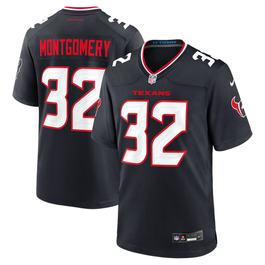 David Montgomery Houston Texans Nike Game Jersey - Navy