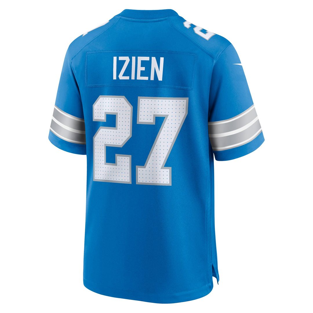 Christian Izien Detroit Lions Nike Team Game Jersey -  Blue