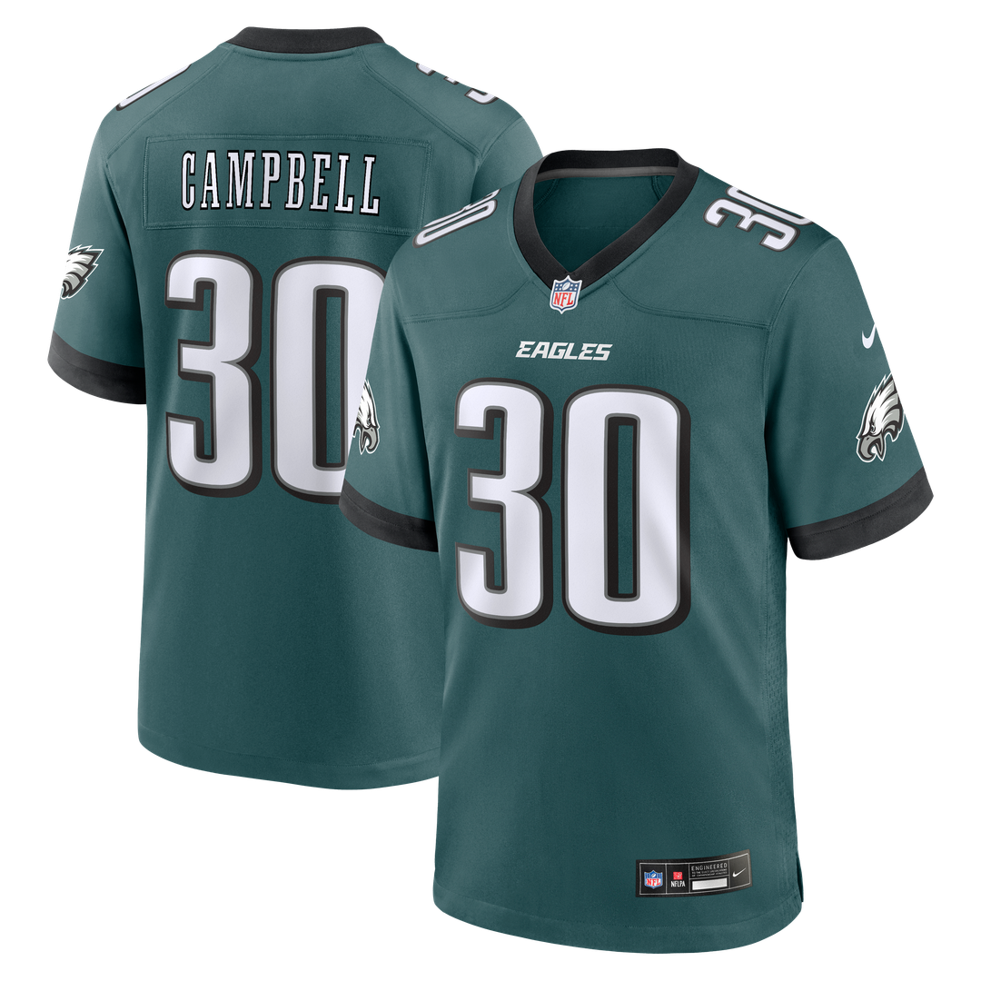 Jihaad Campbell Philadelphia Eagles Nike Game Player Jersey - Green