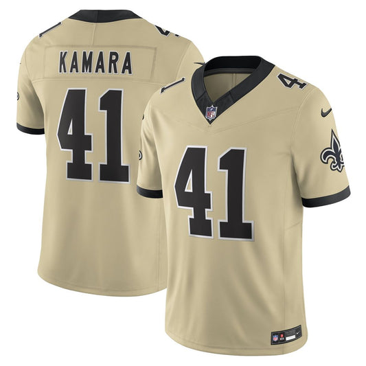 Alvin Kamara New Orleans Saints Nike Gameday Golds Alternate Vapor F.U.S.E. Limited Jersey - Gold