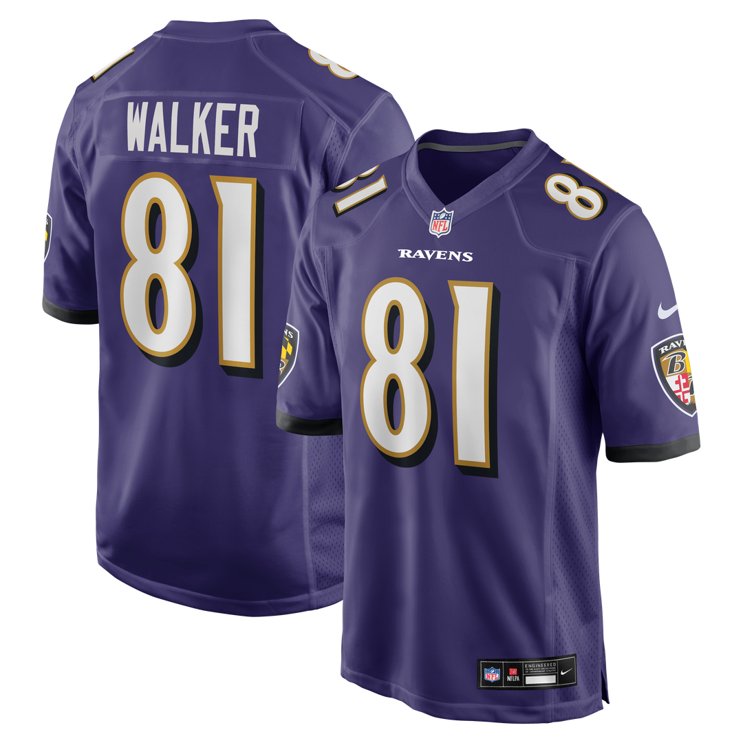 Devontez Walker Baltimore Ravens Nike Team Game Jersey -  Purple