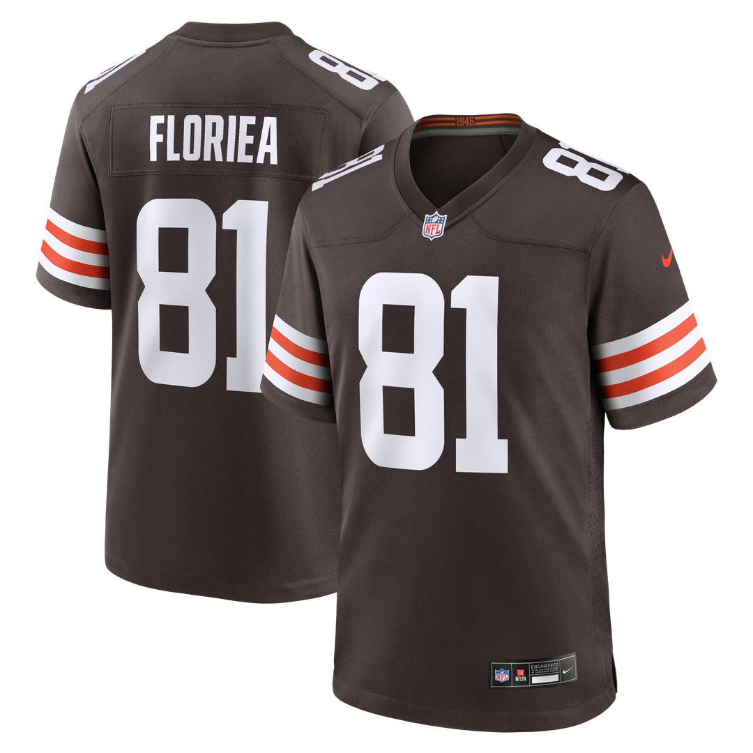 Luke Floriea Cleveland Browns Nike Team Game Jersey -  Brown