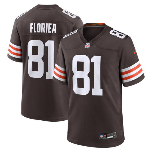 Luke Floriea Cleveland Browns Nike Team Game Jersey -  Brown