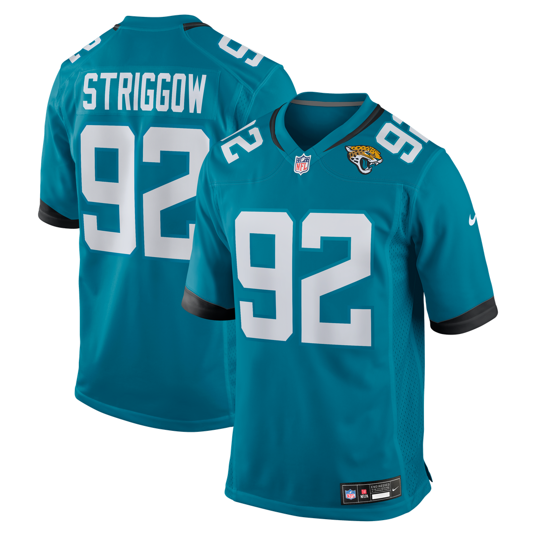 Danny Striggow Jacksonville Jaguars Nike Team Game Jersey -  Teal