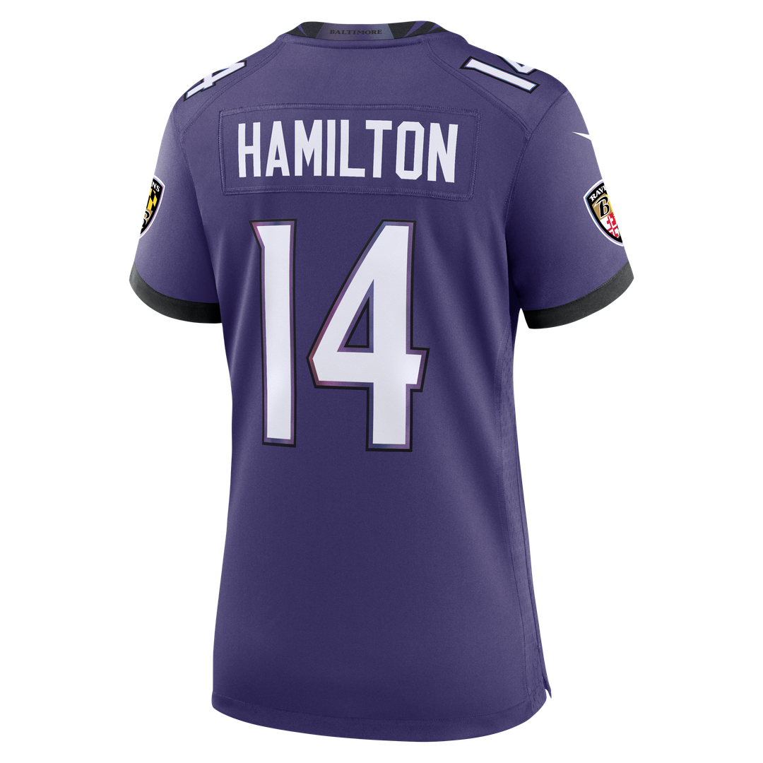 Kyle Hamilton Baltimore Ravens Nike Women's Team Game Jersey - Purple