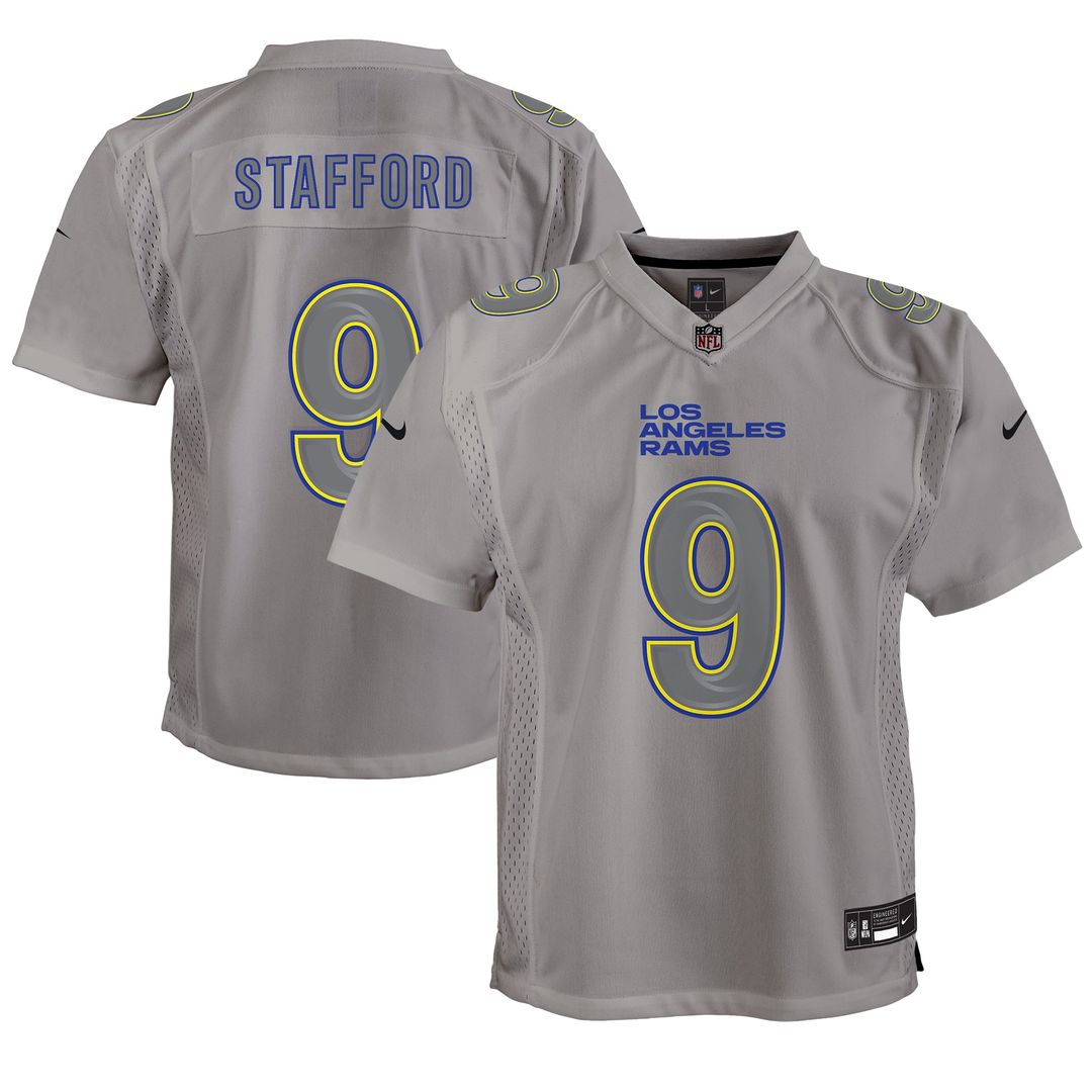 Matthew Stafford Los Angeles Rams Nike Youth Atmosphere Game Jersey - Gray