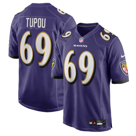 Josh Tupou Baltimore Ravens Nike Team Game Jersey -  Purple