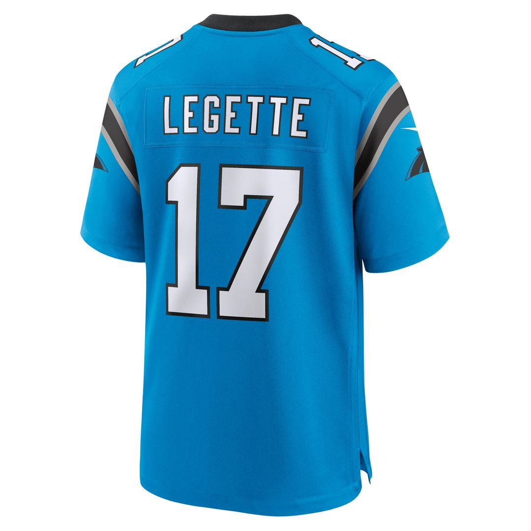 Xavier Legette Carolina Panthers Nike Team Game Player Jersey - Black