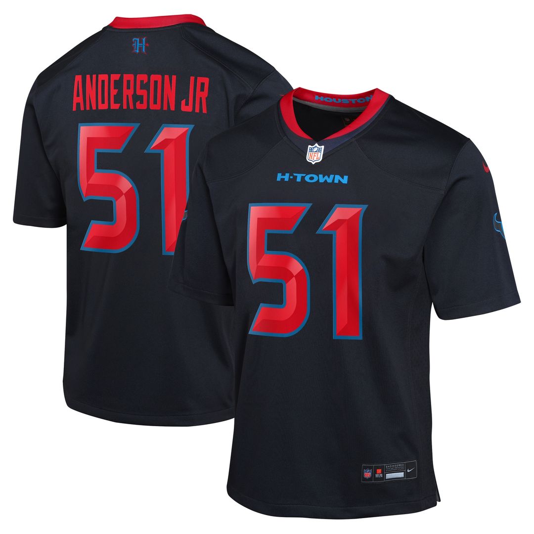 Will Anderson Jr. Houston Texans Nike Youth Game Jersey - Navy