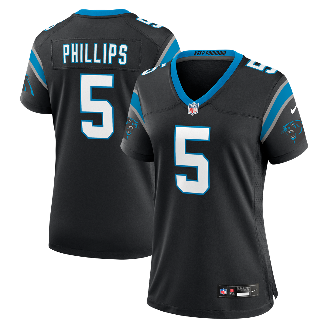 Jaelan Phillips Carolina Panthers Nike Women's Team Game Jersey -  Black