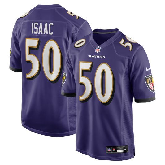 Adisa Isaac Baltimore Ravens Nike Team Game Jersey -  Purple