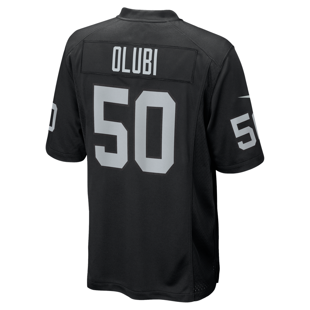 Segun Olubi Las Vegas Raiders Nike Team Game Jersey -  Black