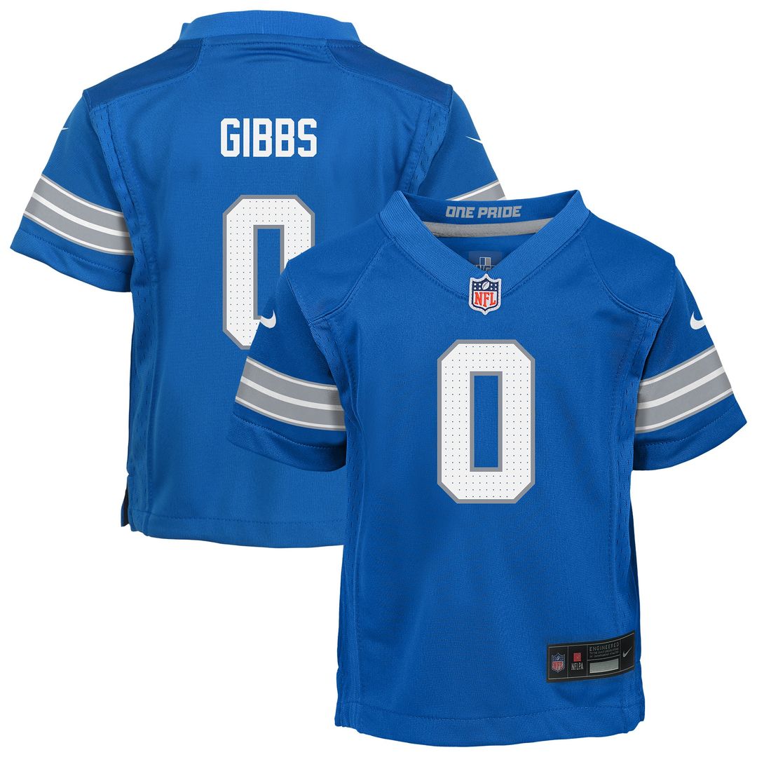 Jahmyr Gibbs Detroit Lions Nike Preschool Team Player Game Jersey - Blue