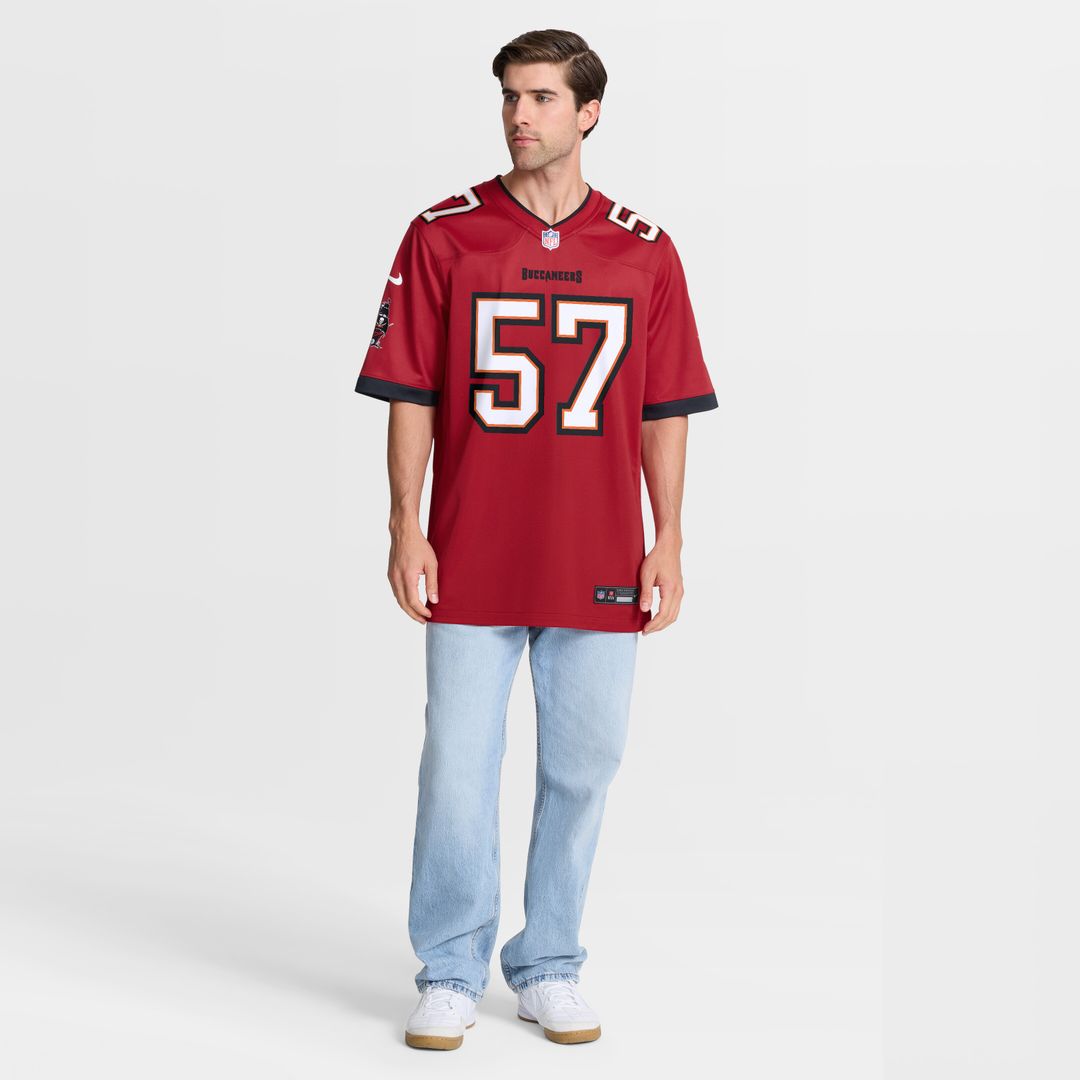John Bullock Tampa Bay Buccaneers Nike Team Game Jersey -  Red