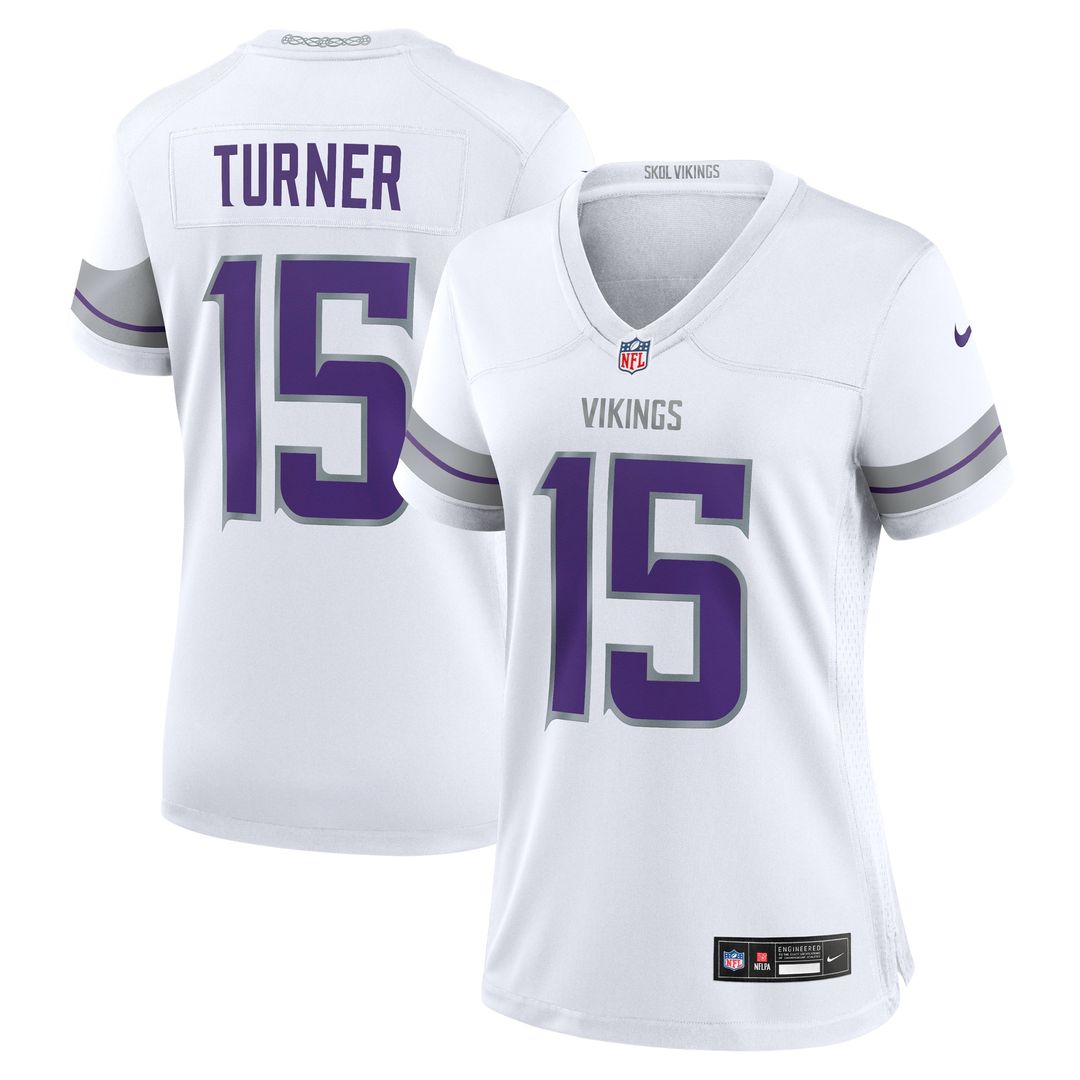 Dallas Turner Minnesota Vikings Nike Women's Alternate Game Jersey -  White