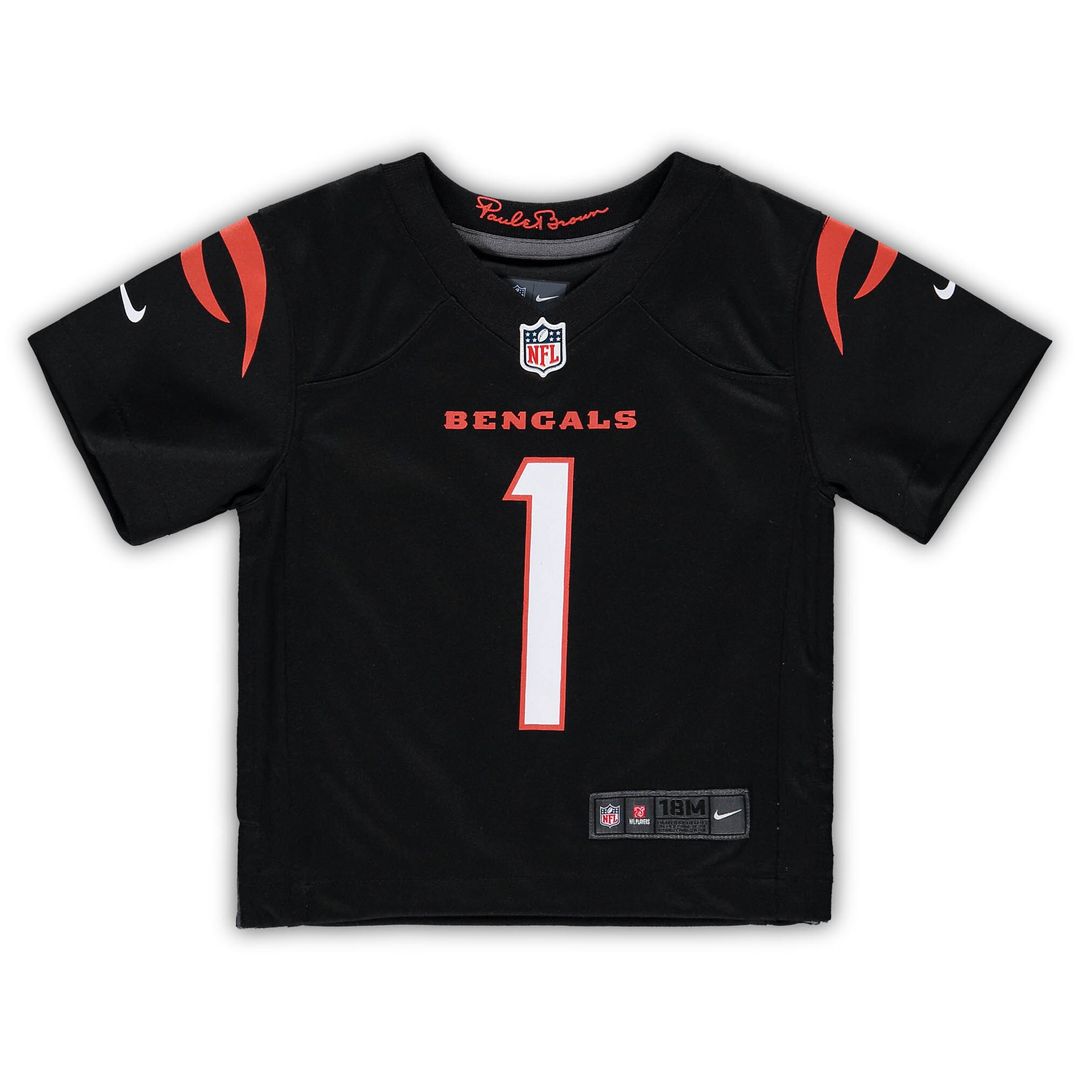 Ja'Marr Chase Cincinnati Bengals Nike Infant Team  Player Game Jersey - Black