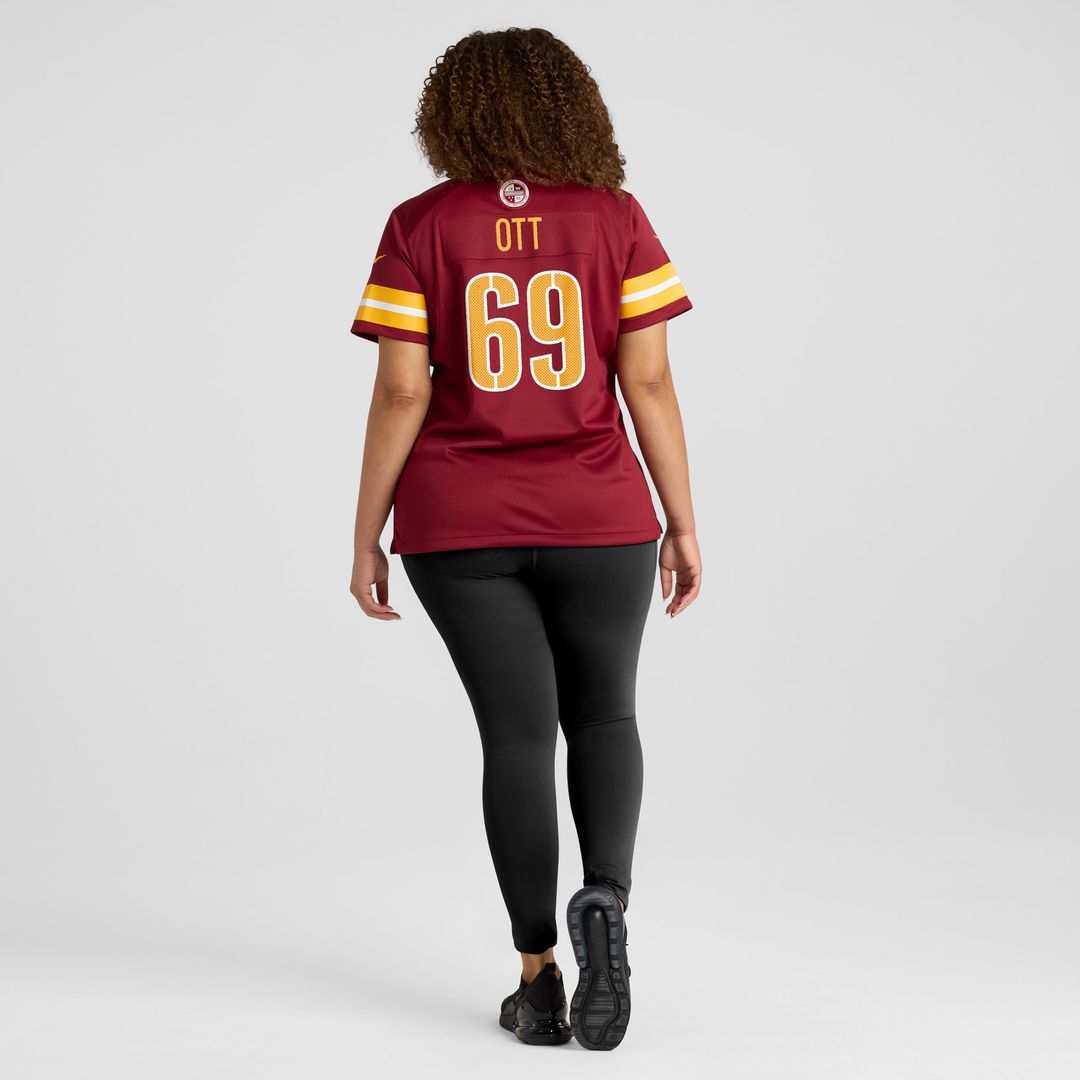 Tyler Ott Washington Commanders Nike Women's Team Game Jersey -  Burgundy