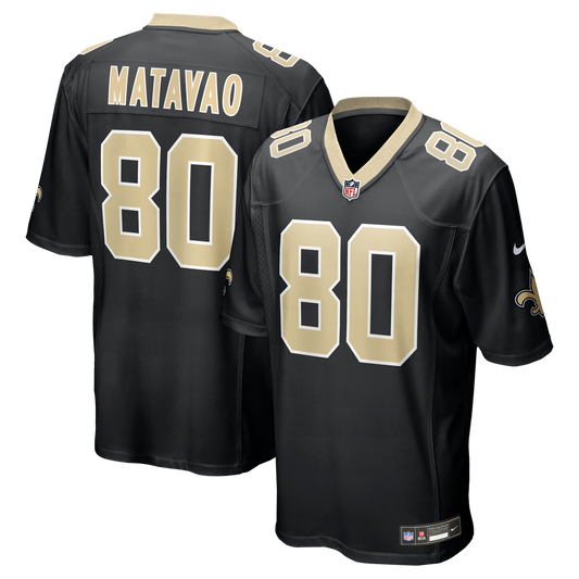 Moliki Matavao New Orleans Saints Nike Team Game Jersey -  Black