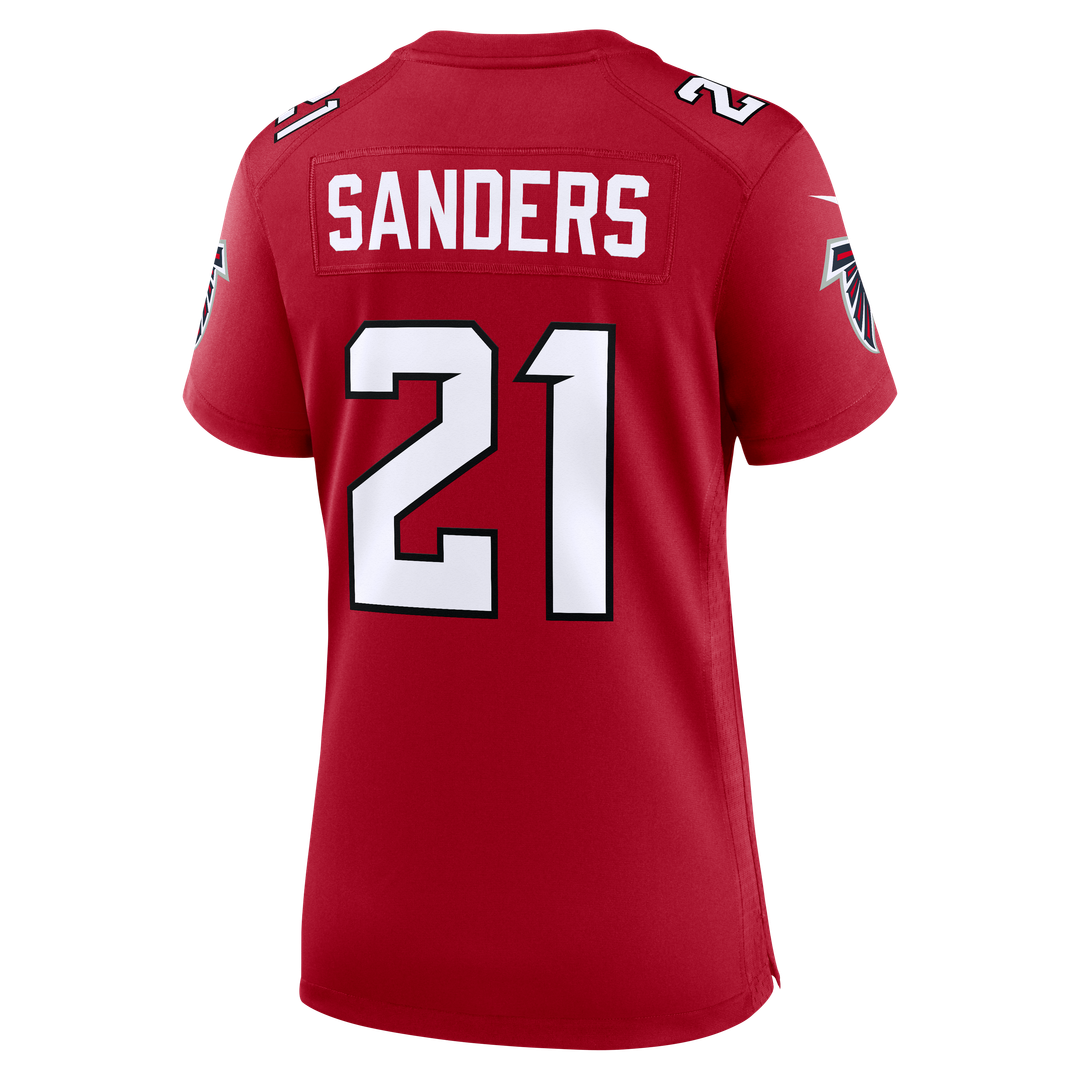 Deion Sanders Atlanta Falcons Nike Women's Retired Player Game Jersey - Red