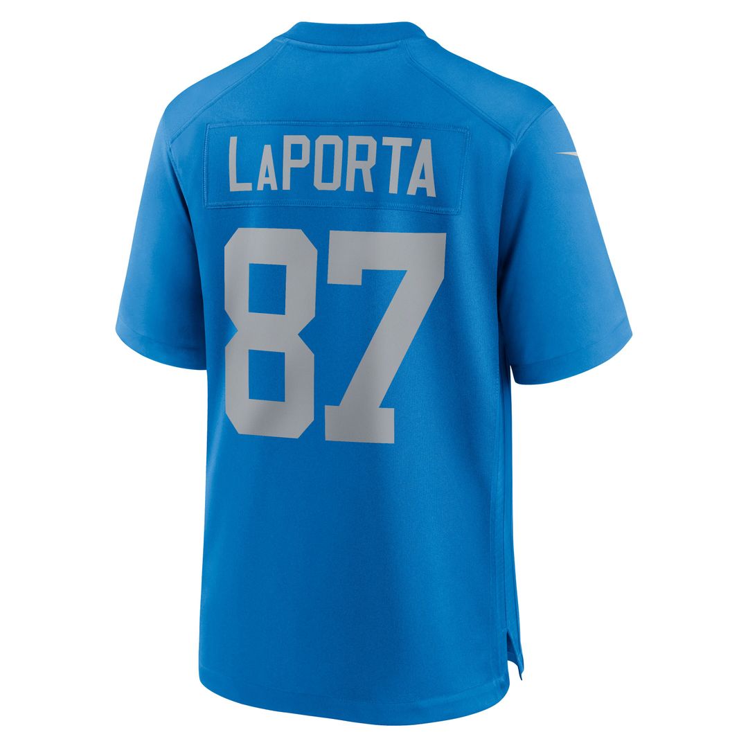Sam LaPorta Detroit Lions Nike Alternate Game Jersey -  Blue