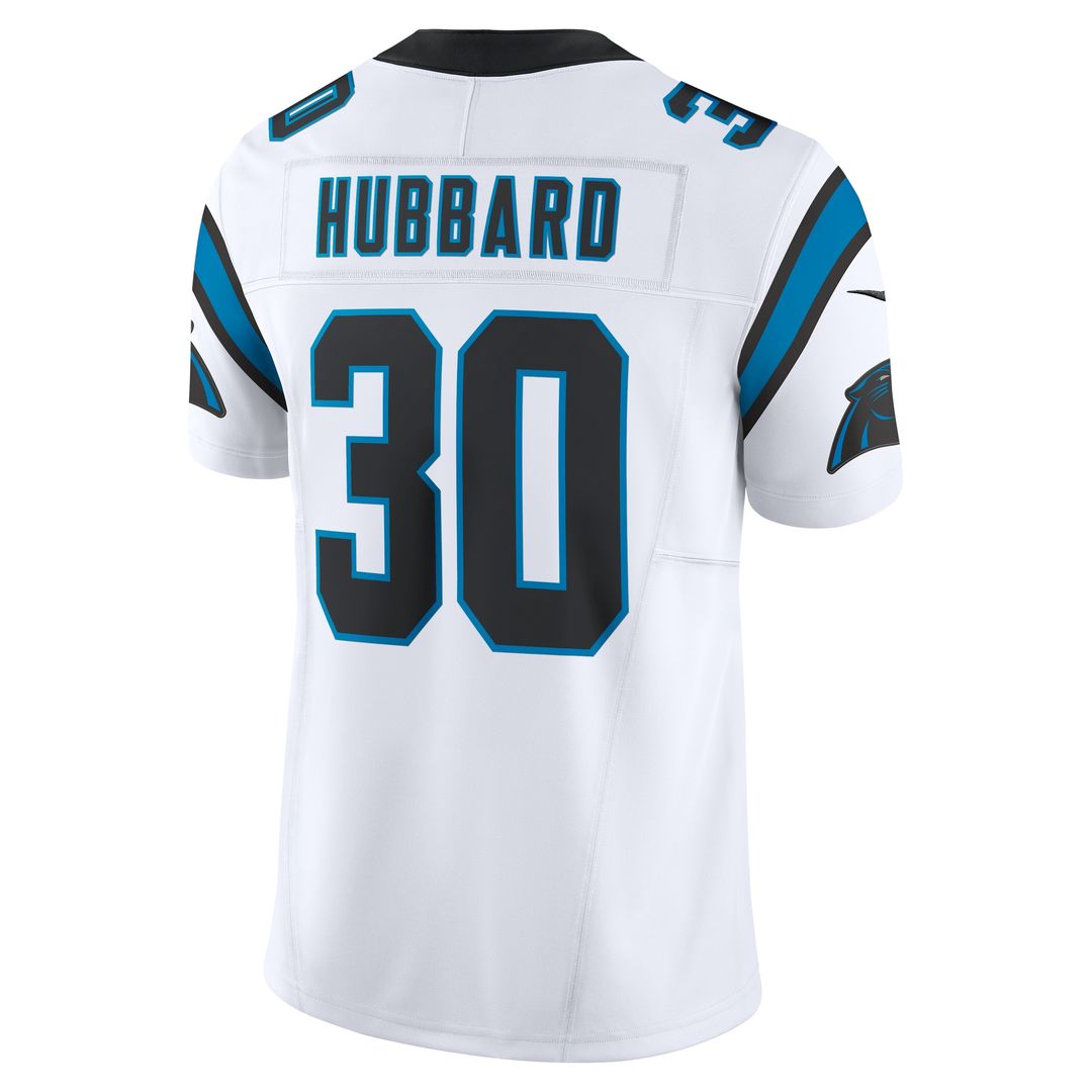 Chuba Hubbard Carolina Panthers Nike  Vapor F.U.S.E. Limited Jersey - White