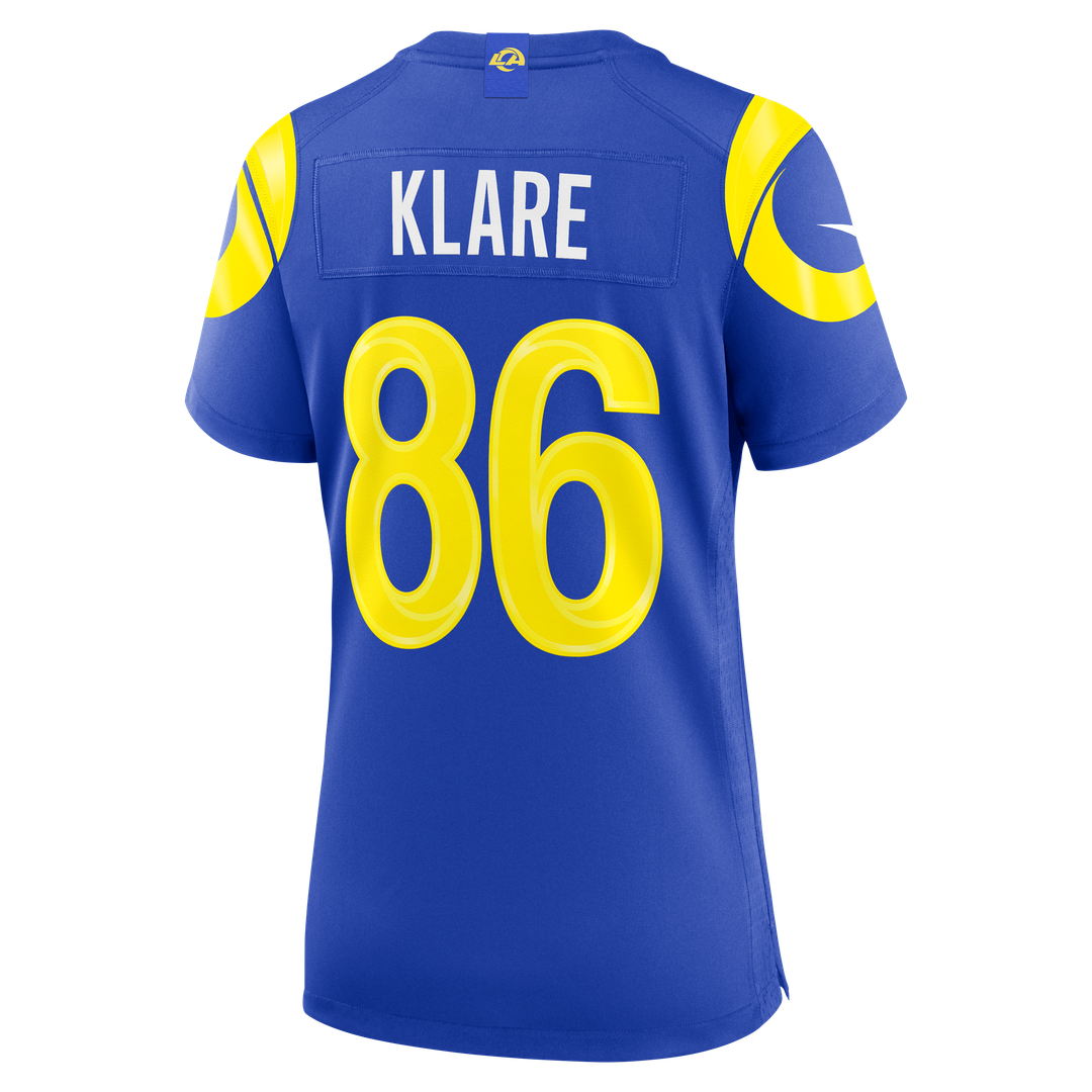 Max Klare Los Angeles Rams Nike Women's Team Game Jersey - Royal
