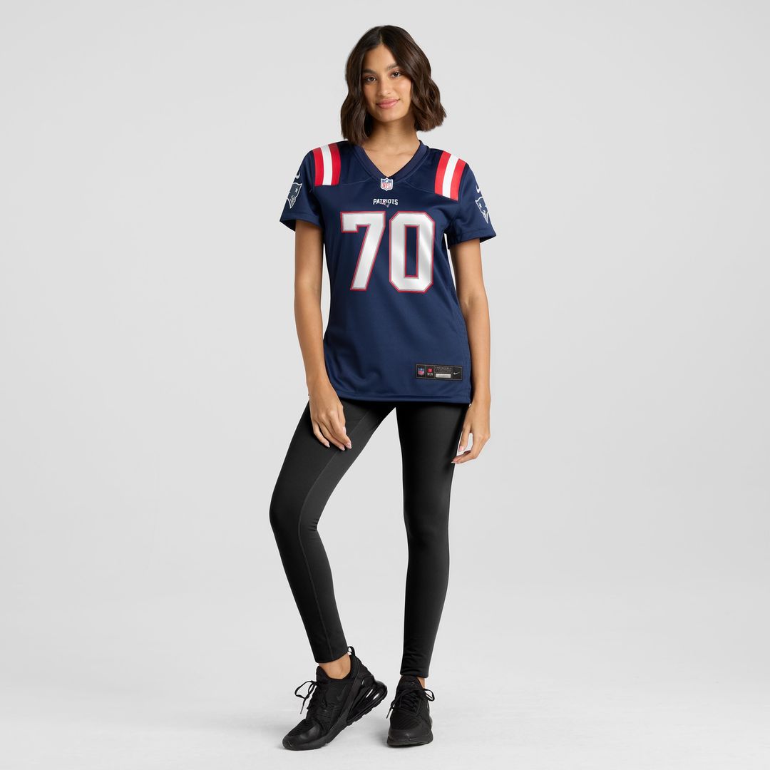 Caedan Wallace New England Patriots Nike Women's Game Jersey - Navy