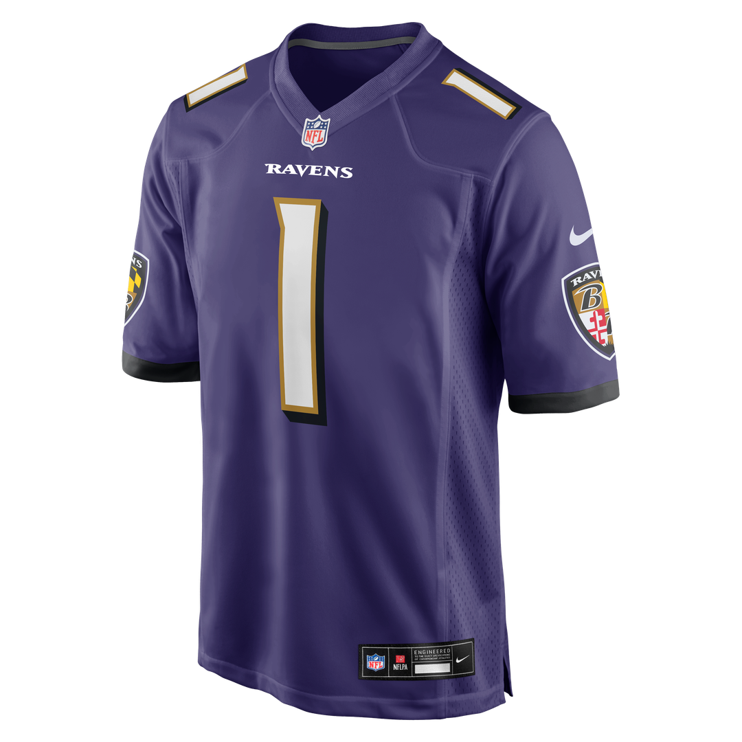 Number 1 Dad Baltimore Ravens Nike Game Jersey - Purple