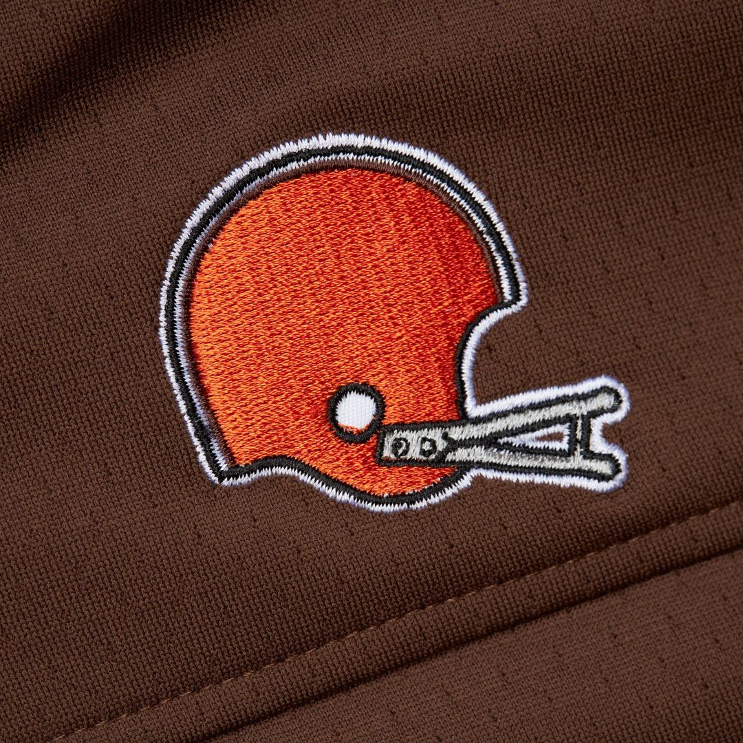 Jim Brown Cleveland Browns Mitchell & Ness Player Name & Number Hoodie Legacy Jersey - Brown