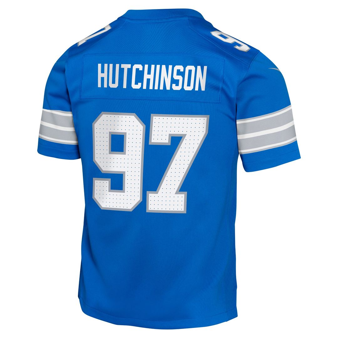 Aidan Hutchinson Detroit Lions Nike Youth Game Jersey - Blue