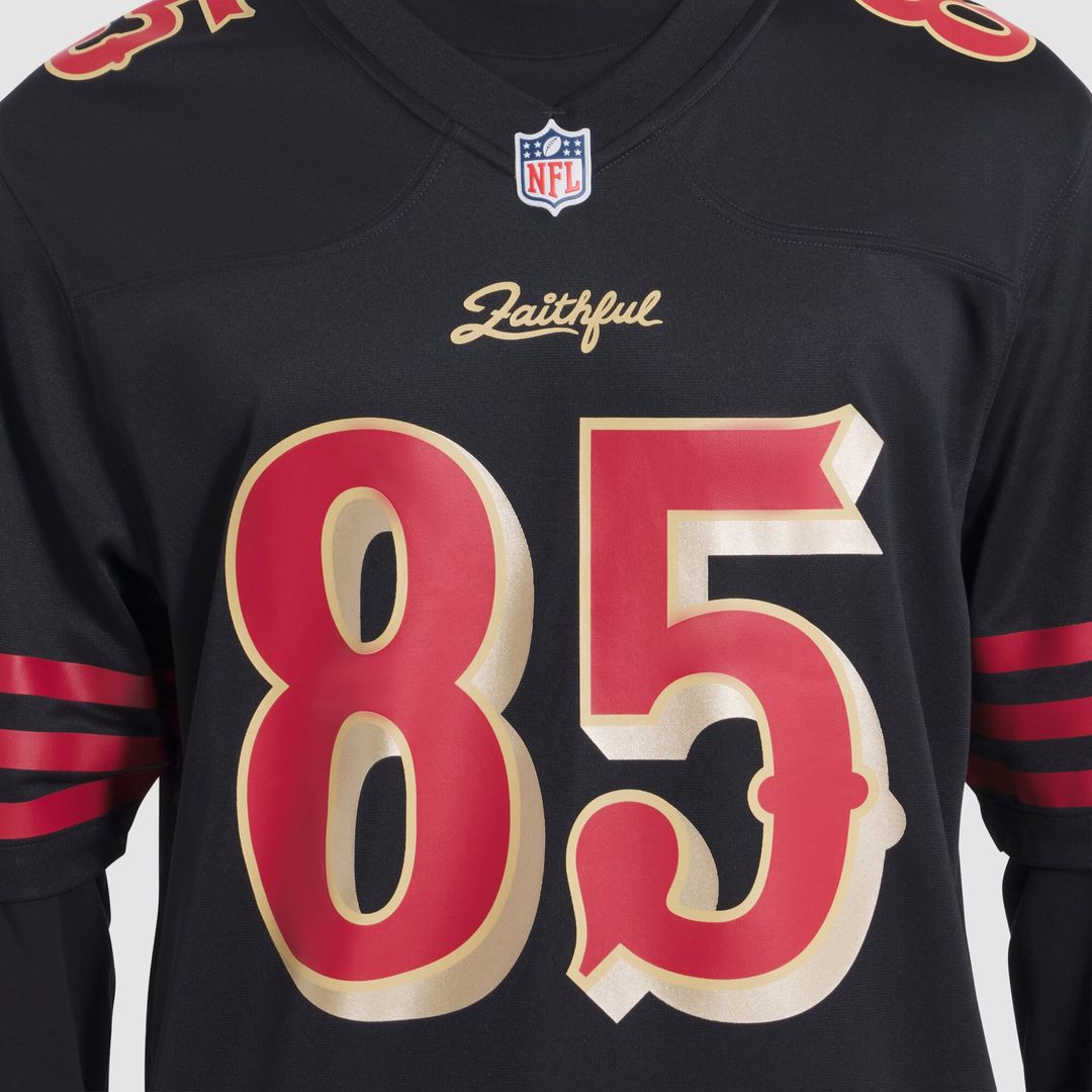 George Kittle San Francisco 49ers Nike 2025 Rivalries Collection Game Jersey - Black