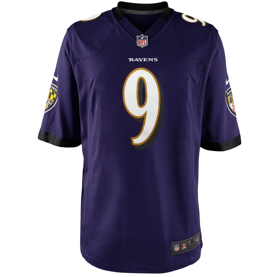 Justin Tucker Baltimore Ravens Nike Youth Game Jersey - Purple
