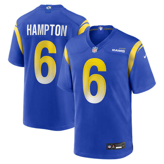 Nick Hampton Los Angeles Rams Nike Team Game Jersey -  Royal