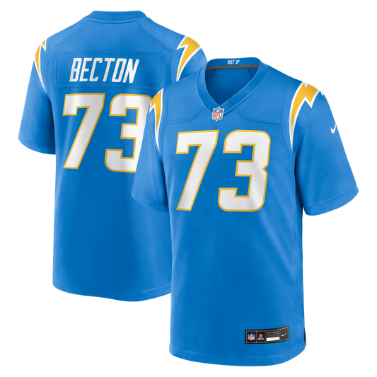 Mekhi Becton Los Angeles Chargers Nike Team Game Jersey -  Powder Blue