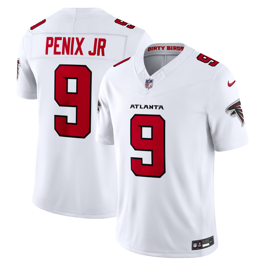 Michael Penix Jr. Atlanta Falcons Nike Vapor F.U.S.E. Stitched Limited Jersey - Red