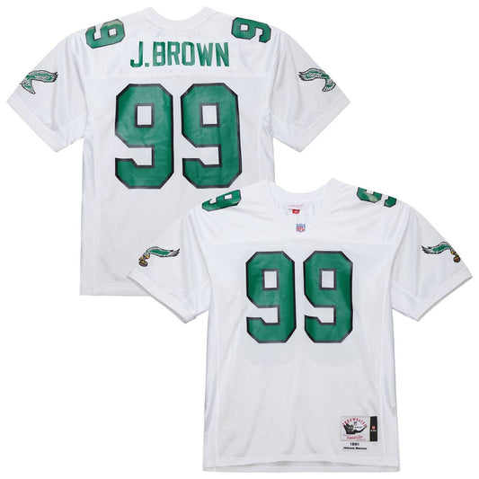 Jerome Brown Philadelphia Eagles Mitchell & Ness 1991 Authentic Throwback Retired Player Jersey - White
