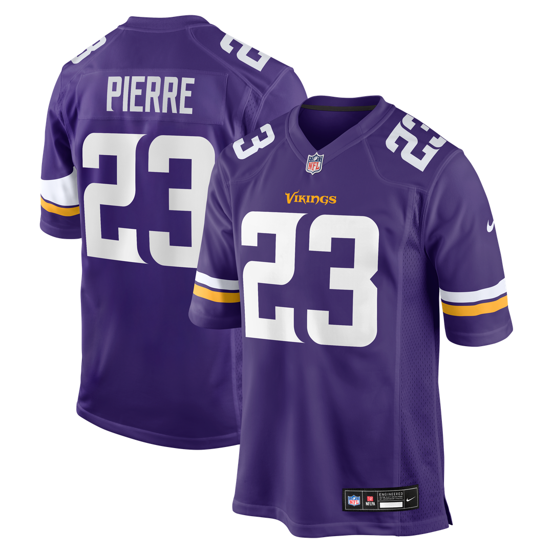 James Pierre Minnesota Vikings Nike Team Game Jersey -  Purple