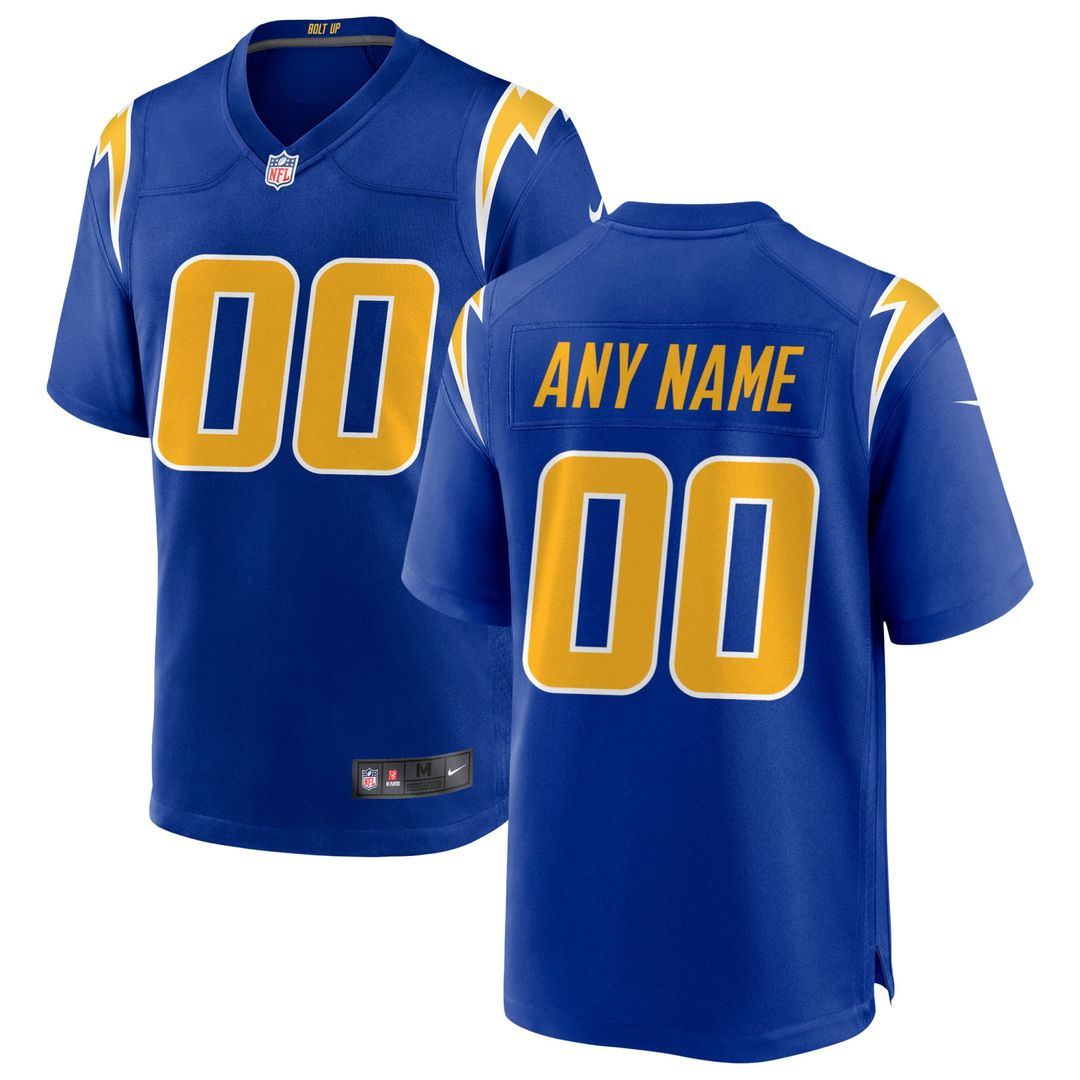Los Angeles Chargers Nike Alternate Custom Game Jersey - Navy