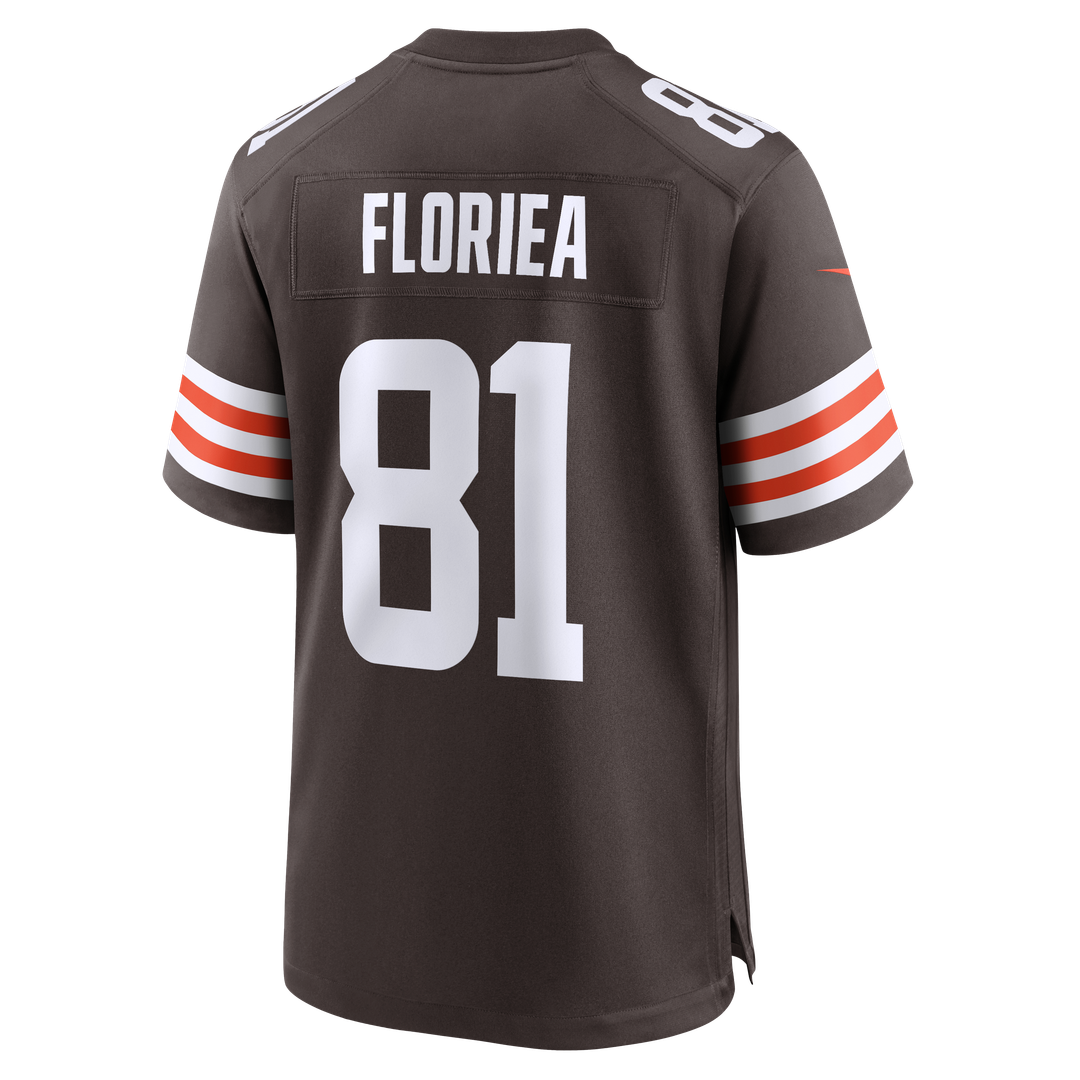 Luke Floriea Cleveland Browns Nike Team Game Jersey -  Brown