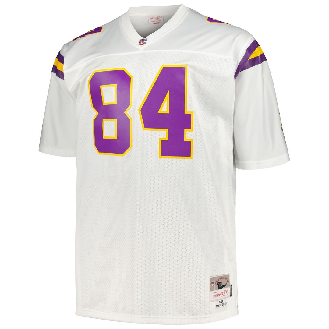 Randy Moss Minnesota Vikings Mitchell & Ness Big & Tall 1998 Retired Player Replica Jersey - Purple