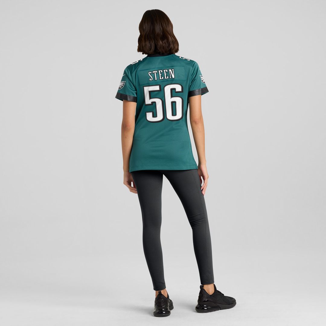 Tyler Steen Philadelphia Eagles Nike Women's Team Game Jersey - Midnight Green