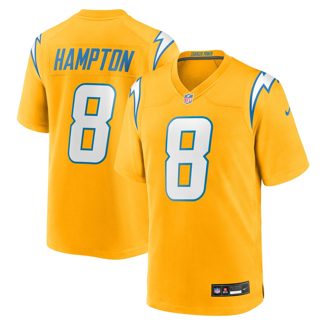 Omarion Hampton Los Angeles Chargers Nike Game Player Jersey - Powder Blue