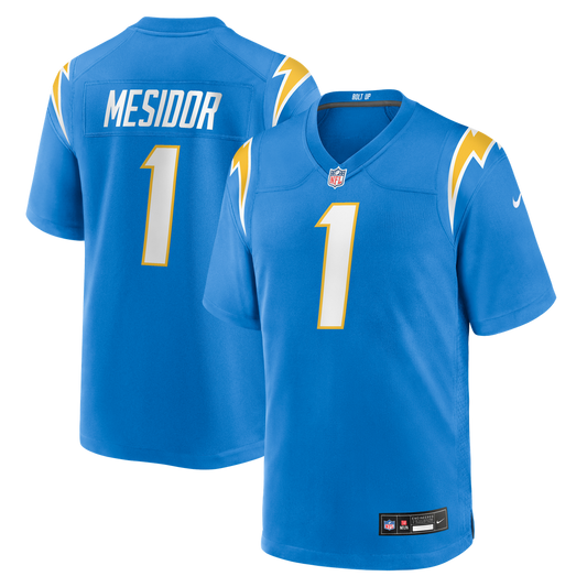 Akheem Mesidor Los Angeles Chargers Nike 2026 NFL Draft First Round Pick No. 22 Team Game Jersey - Powder Blue
