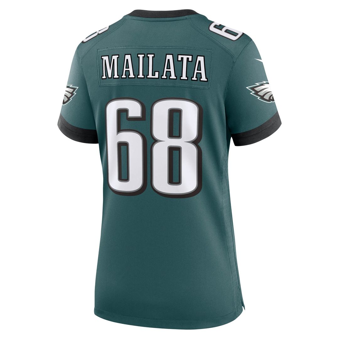 Jordan Mailata Philadelphia Eagles Nike Women's Team Game Jersey -  Midnight Green