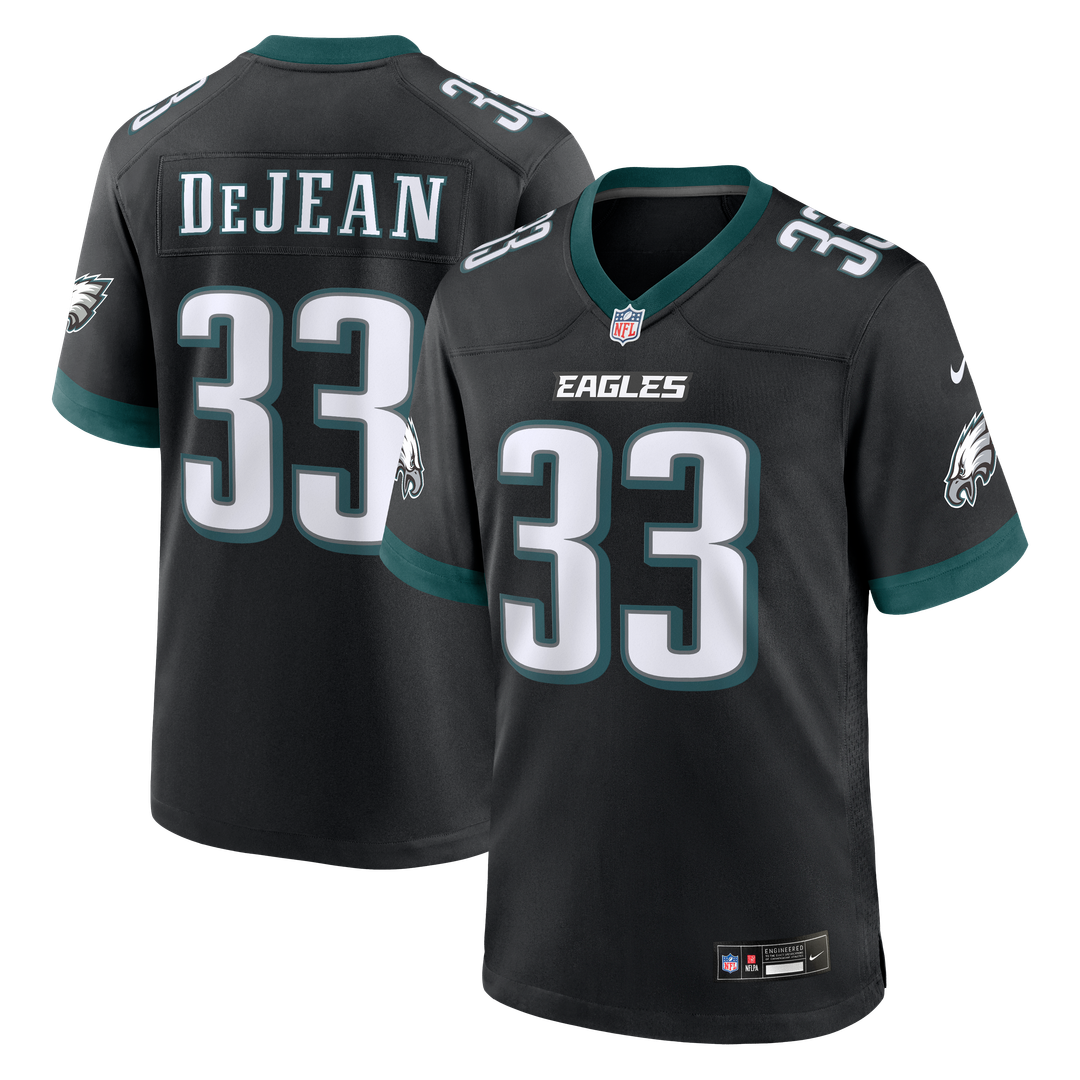 Cooper DeJean Philadelphia Eagles Nike Alternate Game Jersey -  Black