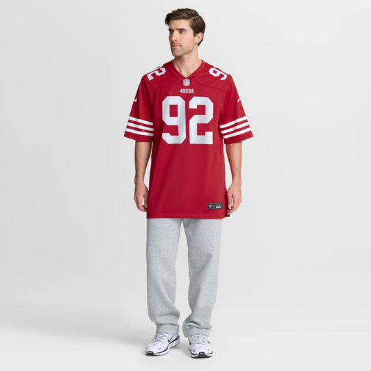 Yetur Gross-Matos San Francisco 49ers Nike Team Game Jersey -  Scarlet