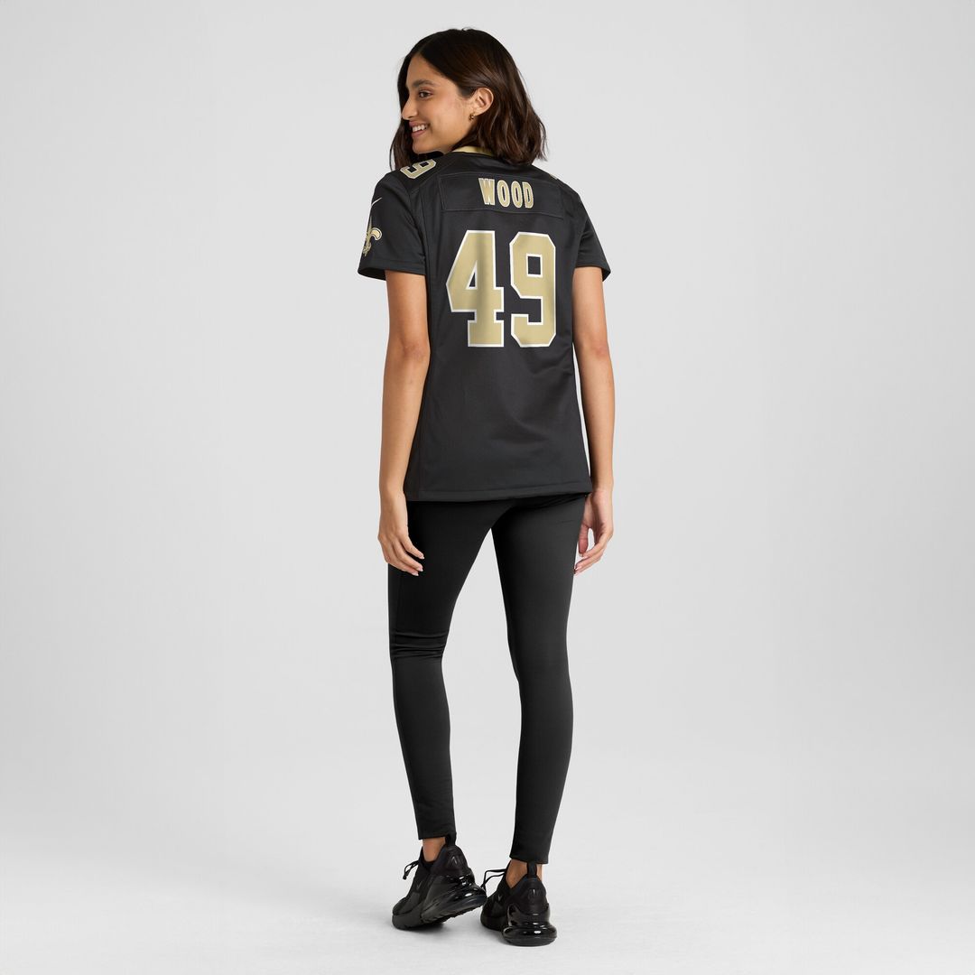 Zach Wood New Orleans Saints Nike Women's Game Jersey - Black