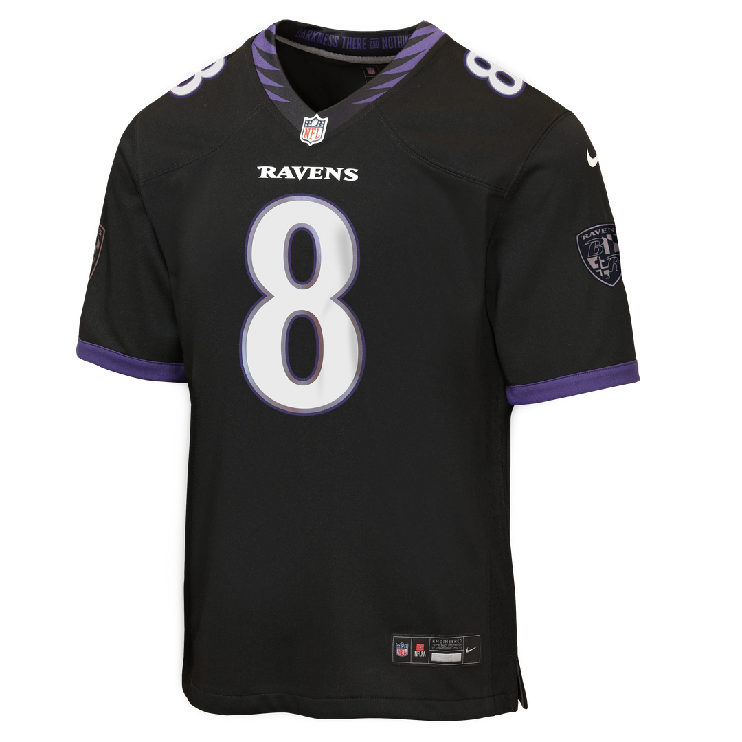 Lamar Jackson Baltimore Ravens Nike Youth Game Jersey - White