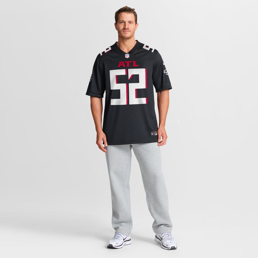 Jovaughn Gwyn Atlanta Falcons Nike Team Game Jersey -  Black