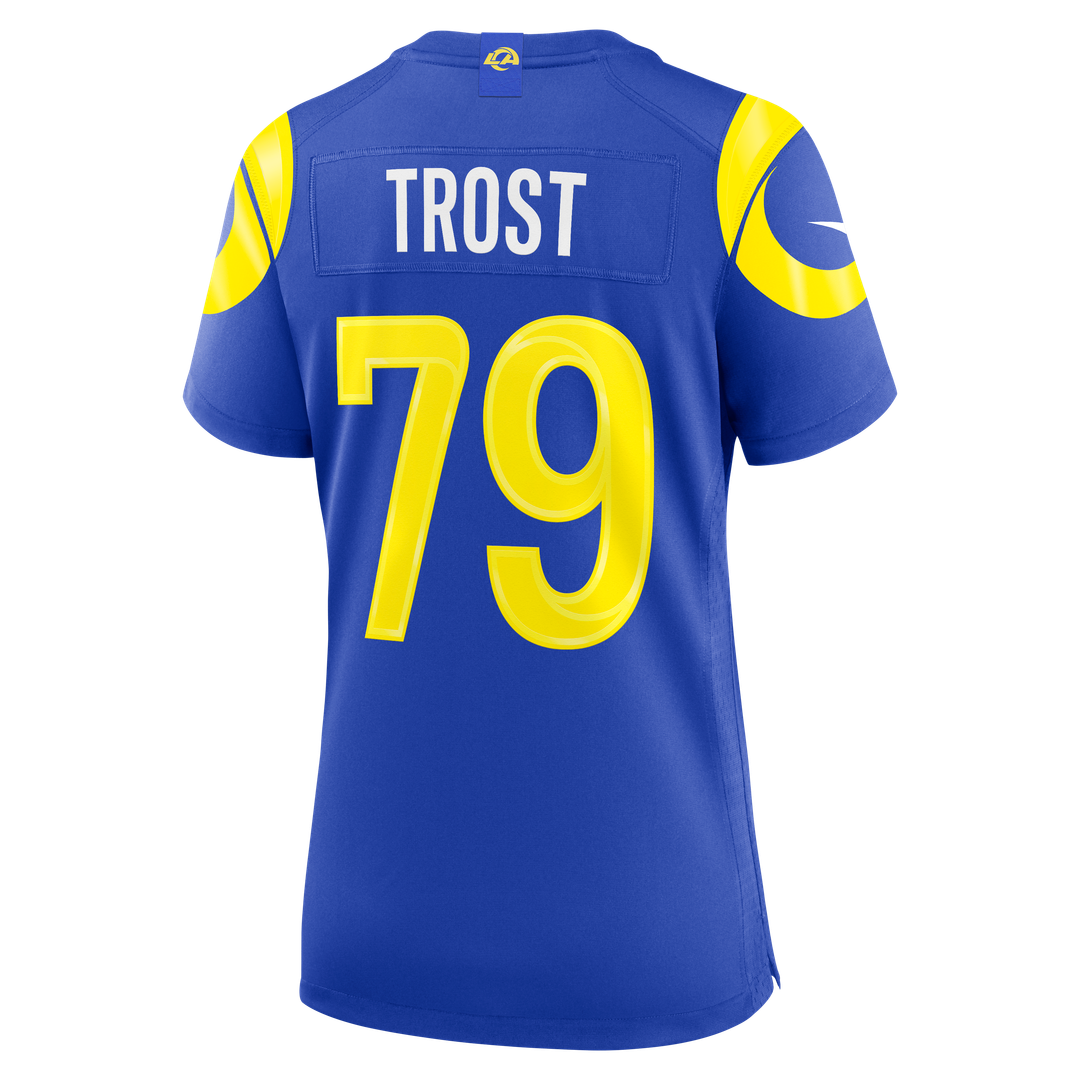 Keagen Trost Los Angeles Rams Nike Women's Team Game Jersey - Royal